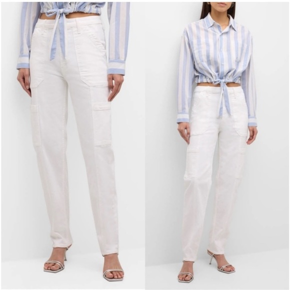 NWT MOTHER Denim Private Double Pocket Skimp Jeans Fairest of Them All White 31” - Picture 16 of 16